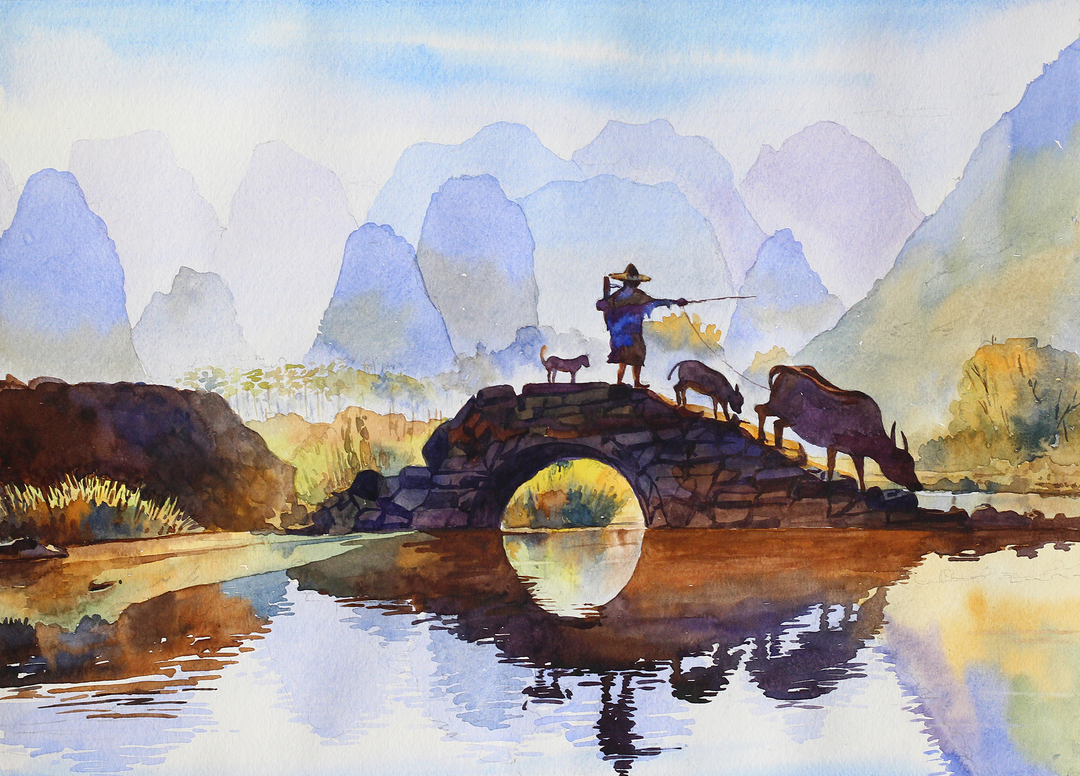 Sunrise and Bridge 1 Sunrise and Bridge 1