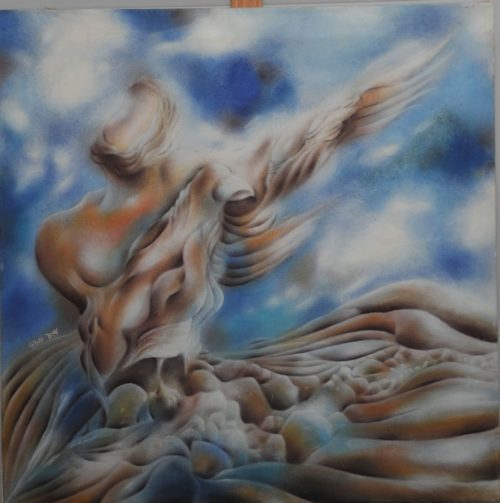 Hashem Sibai flying 60X60 S