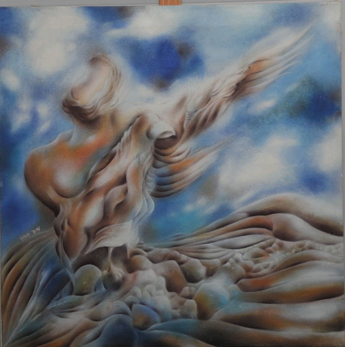 Hashem Sibai flying 60X60 S