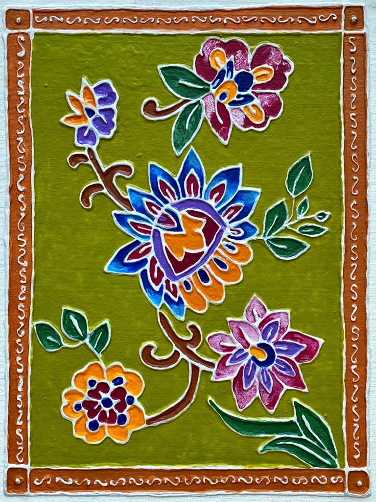 Spring -During Adversity, Kavita Sriram, 3D relief on Canvas Board, 30 x 40cms Spring -During Adversity, Kavita Sriram, 3D relief on Canvas Board, 30 x 40cms