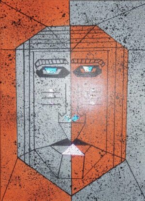 Two faced colorful soul