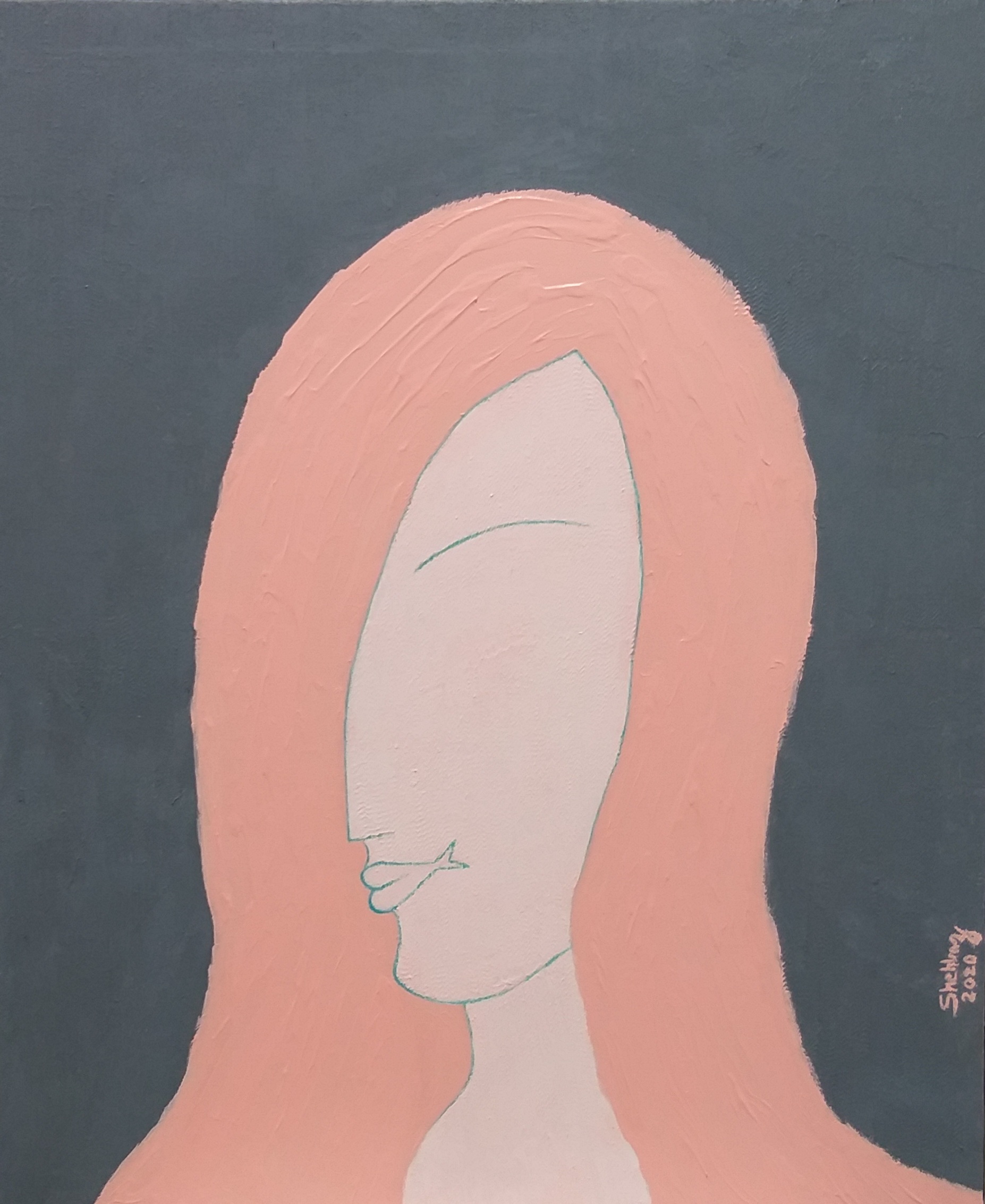 The Pink Girl - Shehbaz Artist