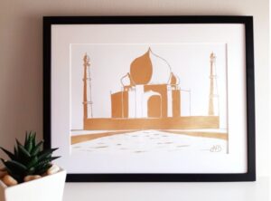 The Taj Mahal by Day