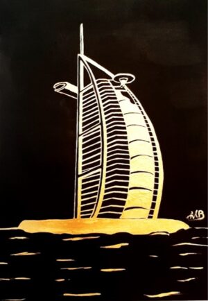 The Golden Burj Al Arab by Night (1/6)