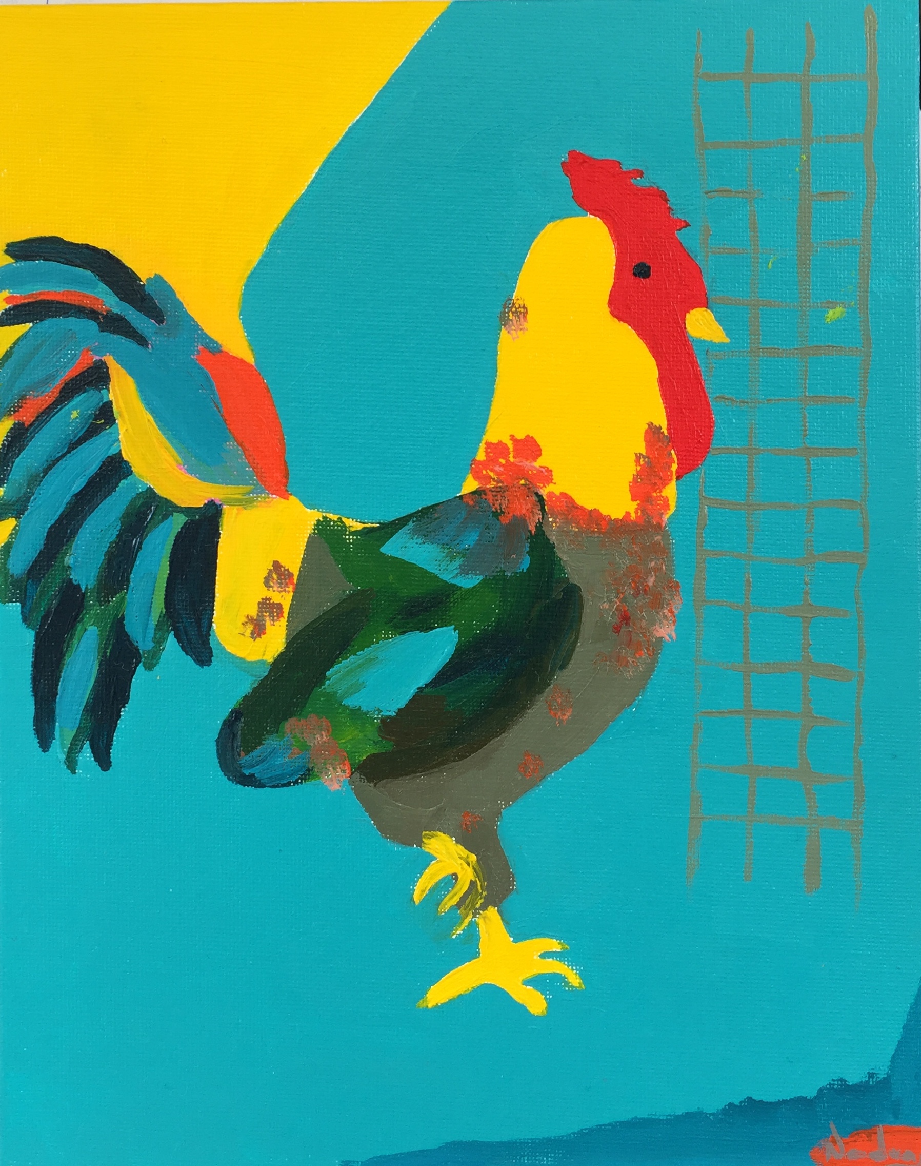 Mr Gallo. Óleo sobre cartón entelado. 20 x 25 cm Mr Gallo. Óleo sobre cartón entelado. 20 x 25 cm