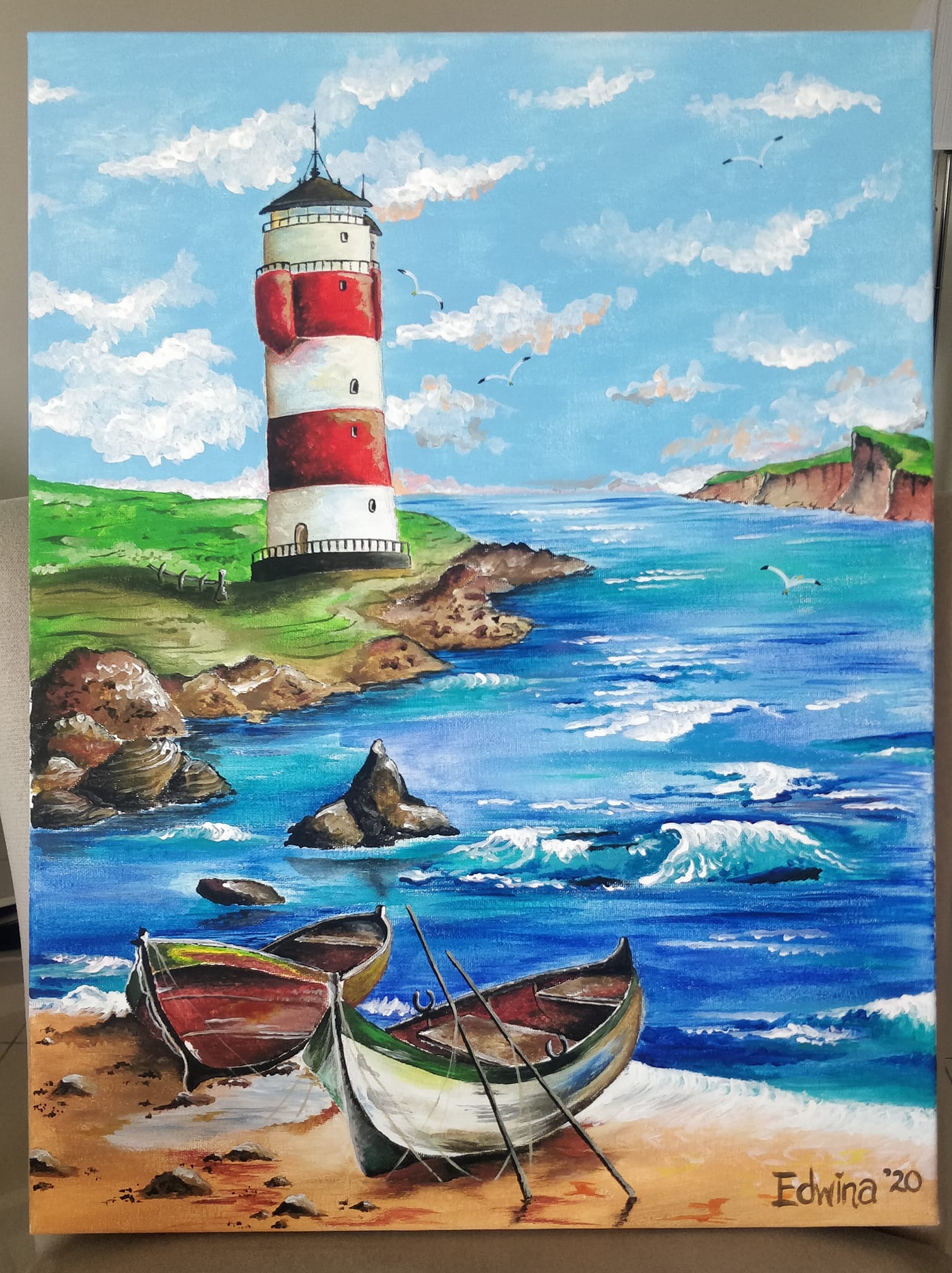 By the Sea Painting