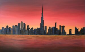 Sunset across the skyline