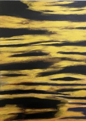 Black & Gold Abstract Painting
