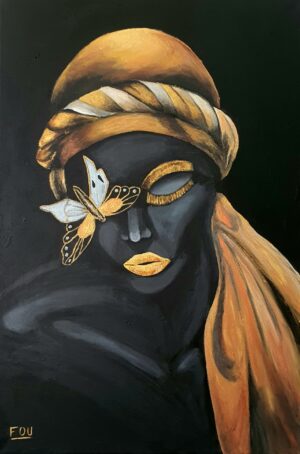 Mystery Woman Black | Gold