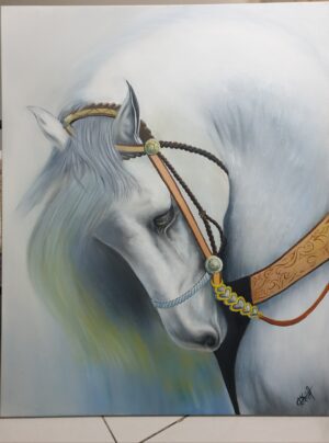 Horse on canvas