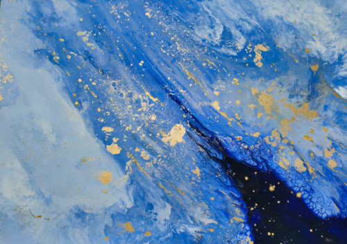Swept Away1, 76x110cm, Acrylic, Price- 2400 AED