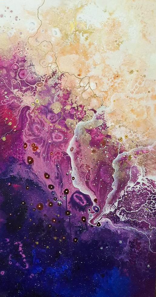 galaxy3, 71x134cm, Mixedmedia, Price- 3500 AED