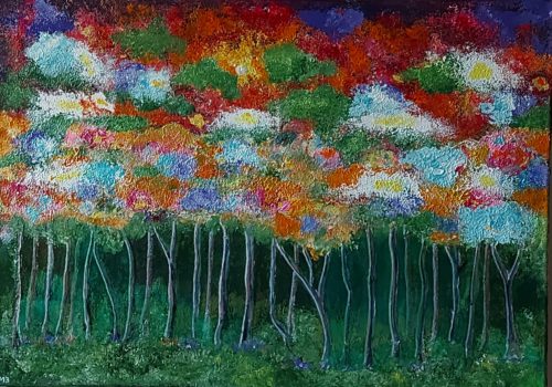 wood scape acrylic on canvas L
