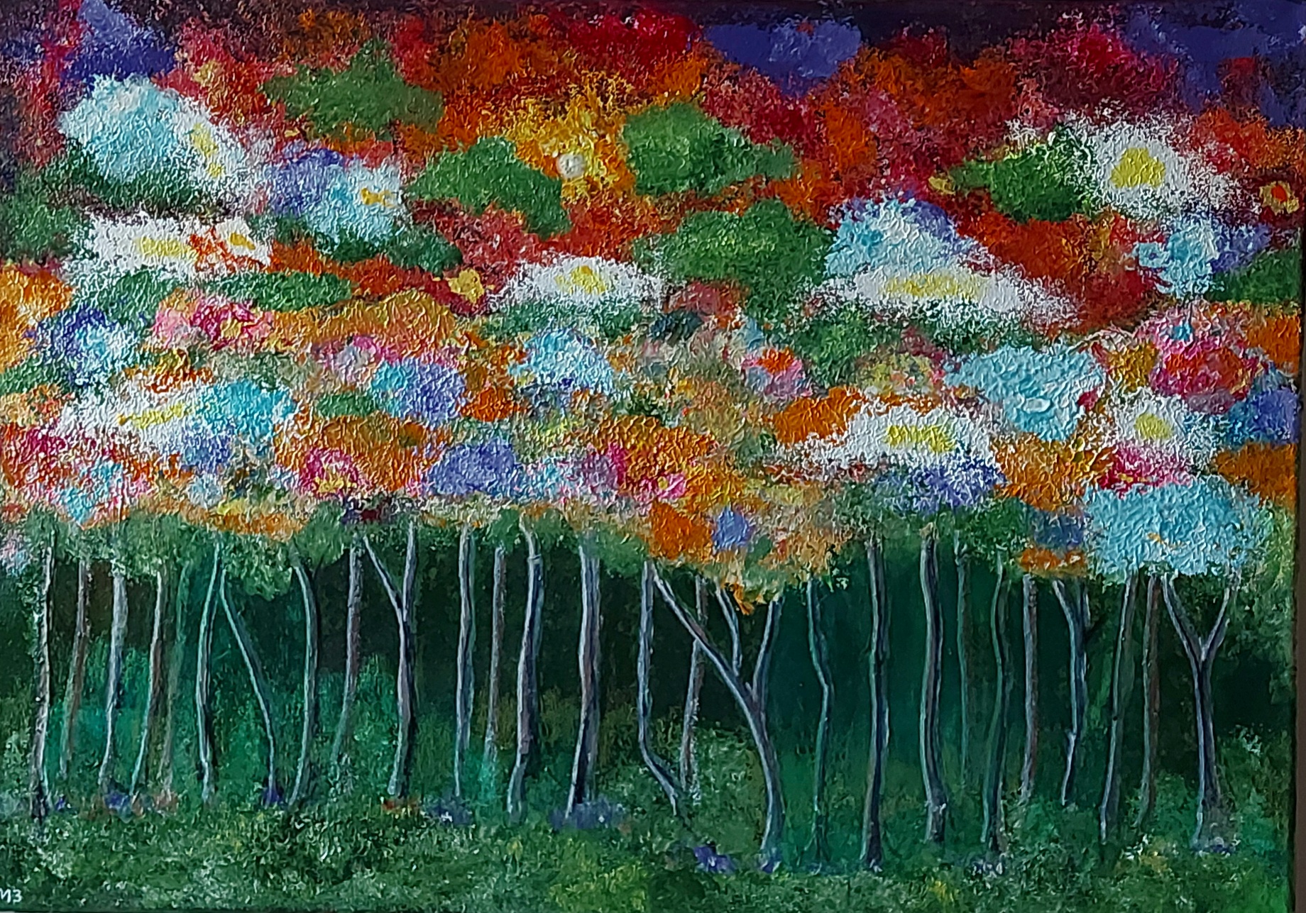 wood scape acrylic on canvas L