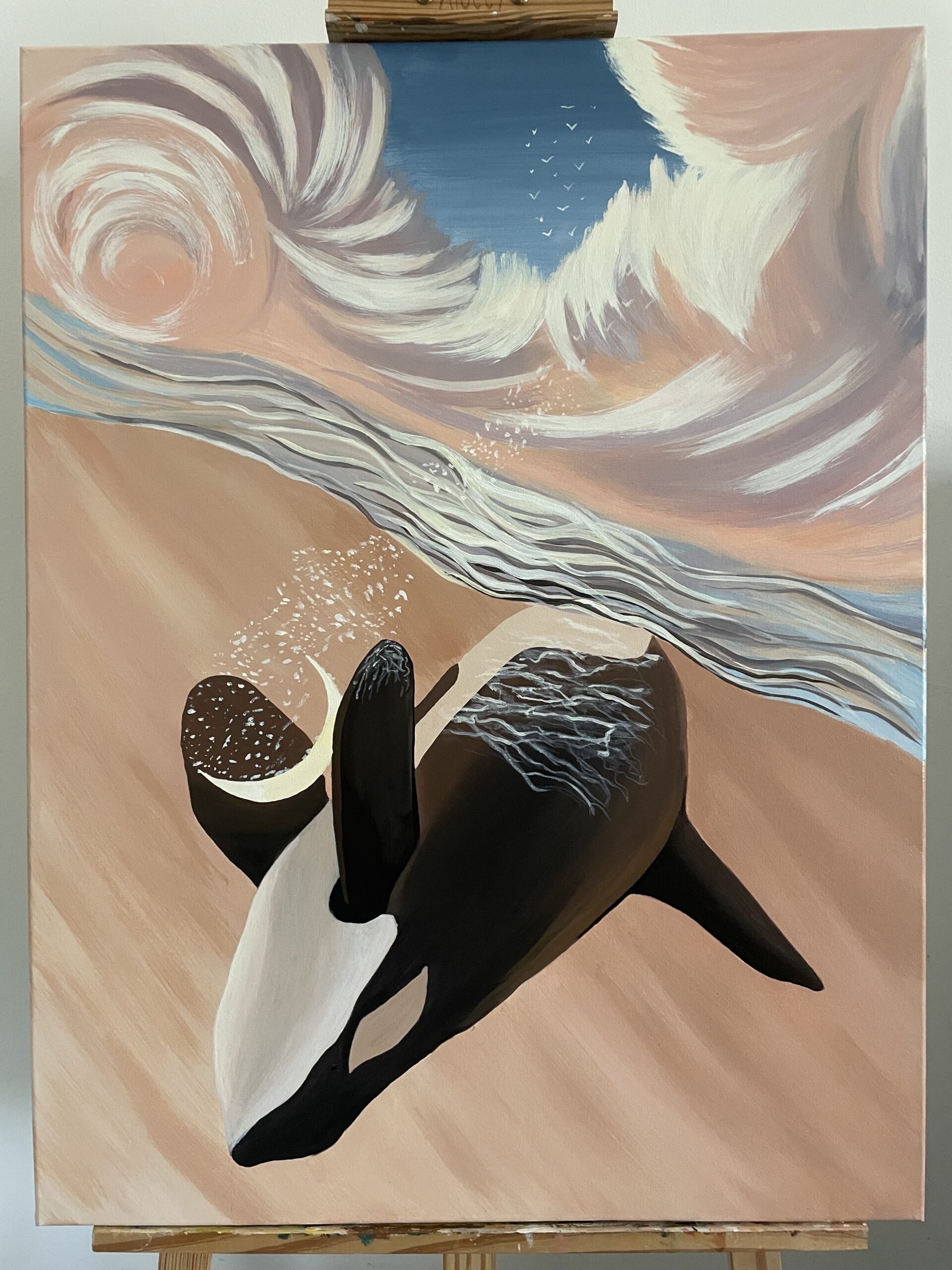 Dim dream, acrylic, canva 60x80