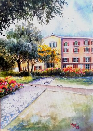 Discovery Garden - View from the Gardens Metro station